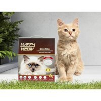Happy Meow Topaklanan İnce Taneli Aktif Karbonlu Bentonit Kedi Kumu 6 lt