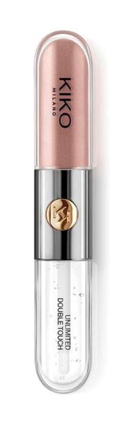 Kiko Milano Unlimited Double Touch 12 Şeftali Parlak Likit Fırçalı Ruj