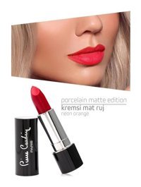Pierre Cardin Porcelain Matte Edition 211 Neon Orange Mat Krem Lipstick Ruj