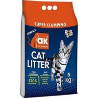 Ak Bebek Pudrası Kokulu Topaklanan İnce Taneli Bentonit Kedi Kumu 5 kg