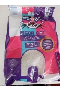 Rigor Cat Lavanta Kokulu Topaklanan İnce Taneli Bentonit Kedi Kumu 10 lt