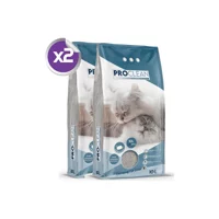 Proclean Marsilya Sabunu Kokulu Topaklanan İnce Taneli Bentonit Kedi Kumu 2x10 lt