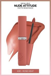 L’Oréal Paris Infaillible Matte Resistance 630 Rose Mat Likit Fırçalı Ruj