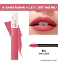 Maybelline New York Super Stay Ink 175 Ringleader Kalıcı Mat Likit Fırçalı Ruj