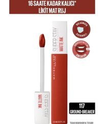 Maybelline New York Super Stay 117 Ground Breaker Mat Likit Fırçalı Ruj