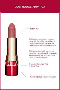 Clarins Joli Rouge 759V Parlak Krem Lipstick Ruj