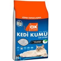 Ak Topaklanan İnce Taneli Aktif Karbonlu Bentonit Kedi Kumu 5 lt