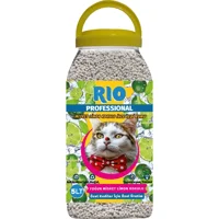 Rio Misket Limon Kokulu Topaklanan İnce Taneli Bentonit Kedi Kumu 5 lt
