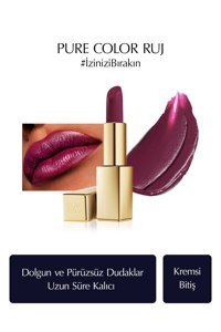 Estée Lauder Pure Color Creme 450 Insolent Plum Saten Krem Lipstick Ruj