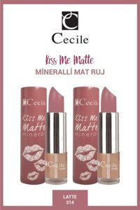 Cecile Kiss Me 2'Li Set 314 Kalıcı Mat Krem Lipstick Ruj