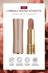 Lancome L'Absolu Rouge Intımatte Blushing Nudes 210 Unspoken Feelings Mat Krem Lipstick Ruj