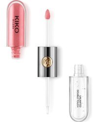 Kiko Milano Unlimited Double Touch 112 Toz Pembe Parlak Likit Fırçalı Ruj