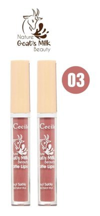 Cecile Keçi Sütlü 2'Li Set 3 Mat Likit Fırçalı Ruj