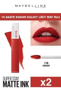 Maybelline New York Super Stay Ink 118 Dancer Kalıcı Mat Likit Fırçalı Ruj