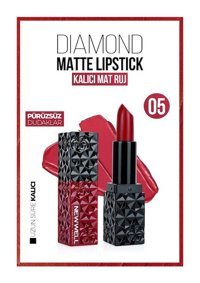 New Well Diamond 5 Kalıcı Mat Krem Lipstick Ruj