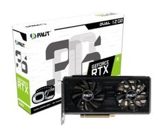 Palit Dual RTX 3060 OC 12 GB GDDR6 PCI-Express 4.0 DirectX 12 Ultimate SLI Crossfire 2 Fanlı 192 Bit Masaüstü NVIDIA Ekran Kartı