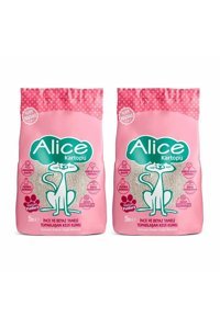 Alice Bebek Pudrası Kokulu Topaklanan İnce Taneli Bentonit Kedi Kumu 2x5 lt