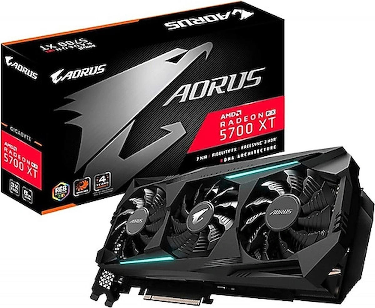 Gigabyte Aorus RX 5700 XT 8 GB GDDR6 PCI-Express 4.0 DX 12 3 Fanlı 256 Bit Masaüstü AMD Ekran Kartı