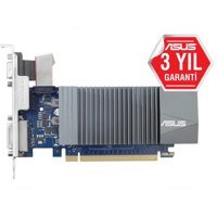 Asus EVO GT 710 LP GT710-SL-2GD5-BRK-EVO 2 GB DDR3 PCI-Express 2.0 DX 12 Fansız Fansız Soğutma 64 Bit Masaüstü NVIDIA Ekran Kartı