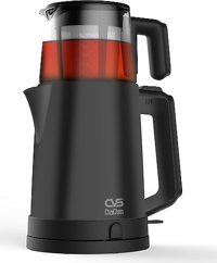 CVS Dn 1526 Cam Demlikli 1800 W Plastik Gövdeli Siyah Çay Makinesi