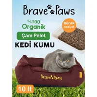 Brave Paws Kalın Taneli Çam Pellet Kedi Kumu 10 lt