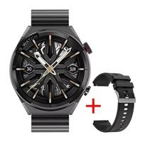Bunnys DT3 Android GPS 42 mm Sİlikon Kordon Yuvarlak Erkek Akıllı Saat Siyah