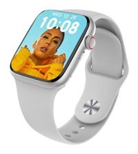 Rabbit Store DT8 Pro Android GPS 45 mm Silikon Kordon Kare Erkek Akıllı Saat Beyaz