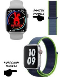 Rabbit Store Watch 8 Pro Android 45 mm Silikon Kordon Kare Unisex Akıllı Saat Çam Yeşili
