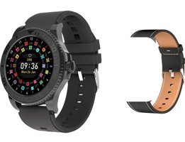 Rabbit Store G9 Max Watch Classic Max Android GPS 46 mm Silikon Kordon Yuvarlak Erkek Akıllı Saat Siyah + Kordon Hediye