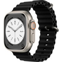 Bunnys Watch 8 Android GPS 49 mm Silikon Kordon Kare Unisex Akıllı Saat Siyah