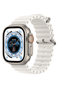Bunnys Watch 8 Ultra Android GPS 49 mm Silikon Kordon Oval Unisex Akıllı Saat Açık Pembe