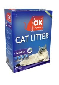 Ak Lavanta Kokulu Topaklanan İnce Taneli Aktif Karbonlu Bentonit Kedi Kumu 6 lt