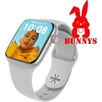 Rabbit Store Watch 8 Pro Android 45 mm Silikon Kordon Kare Unisex Akıllı Saat Gümüş