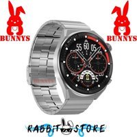 Rabbit Store DT3 Mate 1 Android GPS 45 mm Metal Kordon Yuvarlak Erkek Akıllı Saat Gümüş + Kordon Hediye