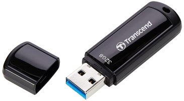 Transcend JetFlash USB 3.1 Type A 32 GB Flash Bellek Siyah