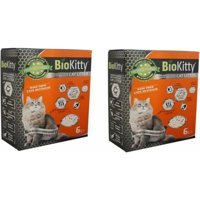 Bio Kitty Topaklanan İnce Taneli Bentonit Kedi Kumu 2x6 lt