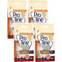 Proline Portakal Kokulu Topaklanan İnce Taneli Bentonit Kedi Kumu 4x10 lt