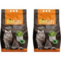Bio Kitty Aloe Vera Kokulu Topaklanan İnce Taneli Bentonit Kedi Kumu 2x10 lt