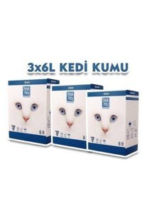Fresh Paty Clinic Topaklanan İnce Taneli Bentonit Kedi Kumu 3x6 lt