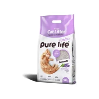 Pure Life Lavanta Kokulu Topaklanan Kalın Taneli Bentonit Kedi Kumu 10 lt