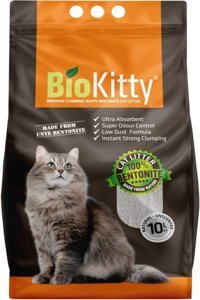 Bio Kitty Kokusuz Topaklanan İnce Taneli Bentonit Kedi Kumu 10 lt
