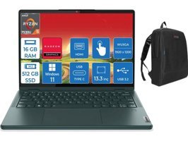 Lenovo Yoga 6 13ABR8 883B2008FTXWP04 Harici AMD Radeon RX Vega 7 AMD Ryzen 5 7530U 16 GB Ram 512 GB SSD 13.3 inç WUXGA Windows 11 Pro Dokunmatik 2'si 1 Arada Laptop