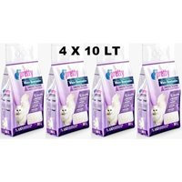 Pet Pretty Lavanta Kokulu Topaklanan İnce Taneli Bentonit Kedi Kumu 4x10 lt