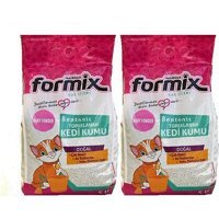 Formix Bebek Pudrası Kokulu Topaklanan İnce Taneli Bentonit Kedi Kumu 2x5 lt