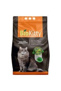 Bio Kitty Aloe Vera Kokulu Topaklanan İnce Taneli Bentonit Kedi Kumu 2x5 lt