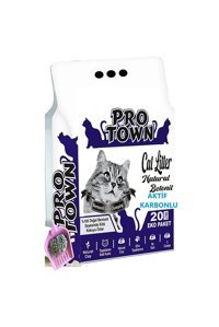 Pro Town Kokusuz Topaklanan İnce Taneli Bentonit Kedi Kumu 20 lt