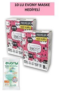 Bastet Natural Topaklanan İnce Taneli Bentonit Kedi Kumu 2x8 lt