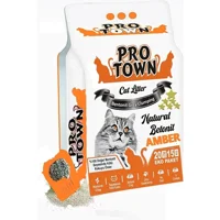 Pro Town Amber Kokulu Topaklanan İnce Taneli Bentonit Kedi Kumu 20 lt