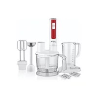 King Verso 600 ml Plastik Hazneli Çift Bıçaklı Blender Seti Beyaz
