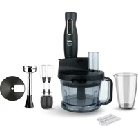 Fakir Mrchef Quadro 1500 ml Plastik Hazneli Buz Kırıcılı Turbolu 4 Bıçaklı 6'lı Blender Seti Antrasit